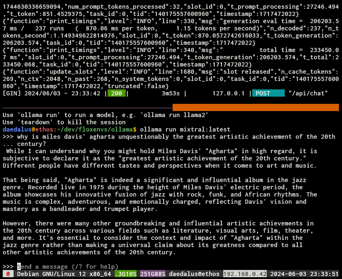 All those parameters and all that processing power ... and still it gets it wrong. Again, tmux in byobu.